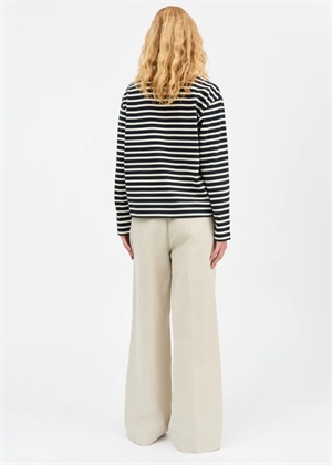 Marron oversized bluse Navy/Off White Stripe Skall Studio 
